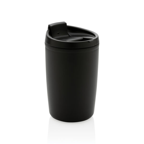 GRS Recycled PP tumbler with flip lid - Black