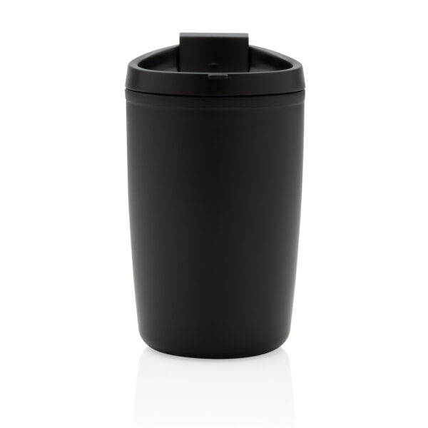 GRS Recycled PP tumbler with flip lid - Black