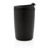 GRS Recycled PP tumbler with flip lid - Black