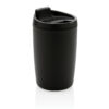 GRS Recycled PP tumbler with flip lid - Black