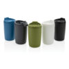 GRS Recycled PP tumbler with flip lid - Black