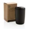 GRS Recycled PP tumbler with flip lid - Black