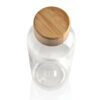 RCS RPET bottle with bamboo lid - Transparent