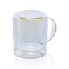 Deluxe double wall electroplated glass mug - Mugs