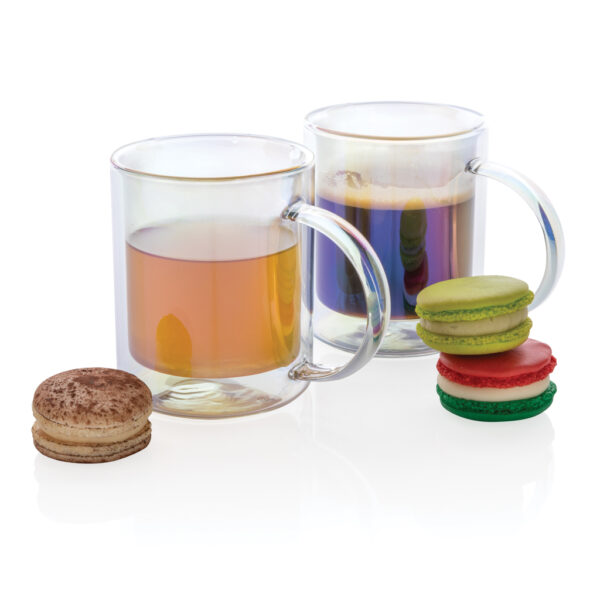 Deluxe double wall electroplated glass mug - Mugs