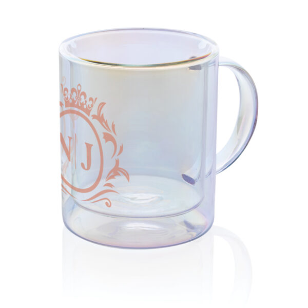 Deluxe double wall electroplated glass mug - Mugs