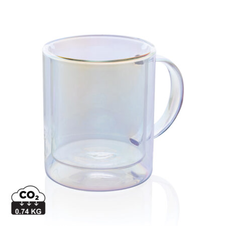 Deluxe double wall electroplated glass mug - Mugs