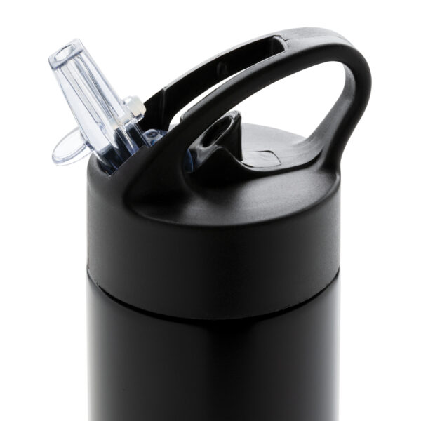 Sport bottle with straw - Black