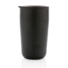 GRS Recycled PP and SS mug with handle - Black