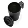 GRS Recycled PP and SS mug with handle - Black