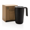 GRS Recycled PP and SS mug with handle - Black