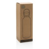 RCS RPET bottle with bamboo lid and handle - Transparent