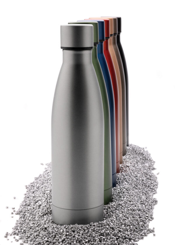 RCS Recycled stainless steel solid vacuum bottle - Black