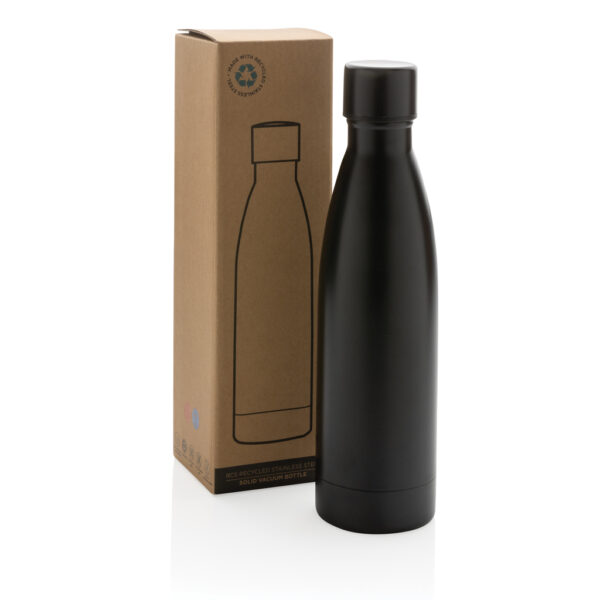 RCS Recycled stainless steel solid vacuum bottle - Black