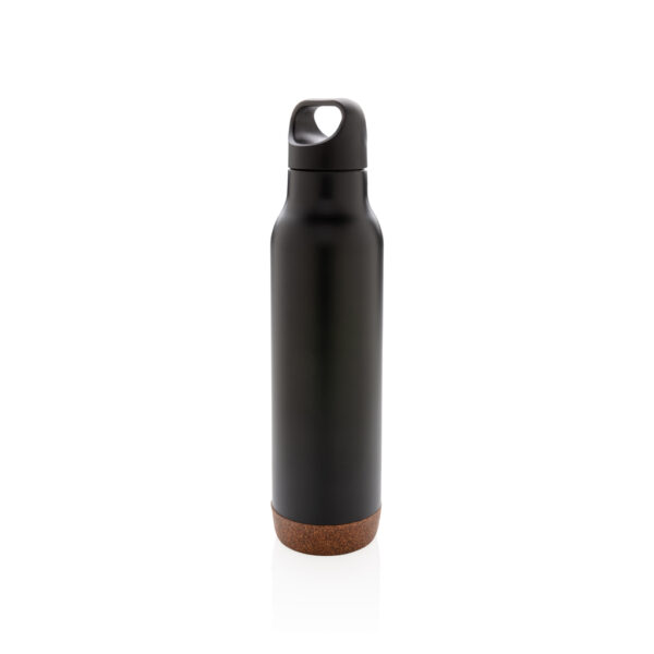 Cork leakproof vacuum flask - Black