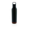 Cork leakproof vacuum flask - Black