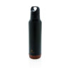 Cork leakproof vacuum flask - Black