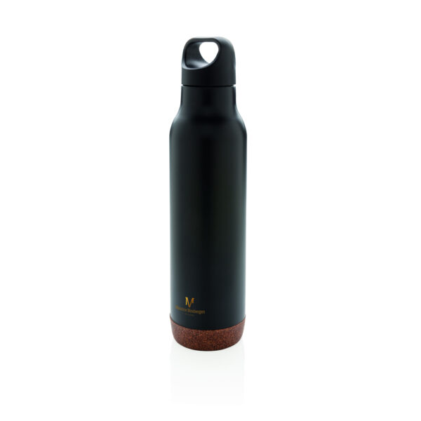 Cork leakproof vacuum flask - Black