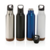 Cork leakproof vacuum flask - Black