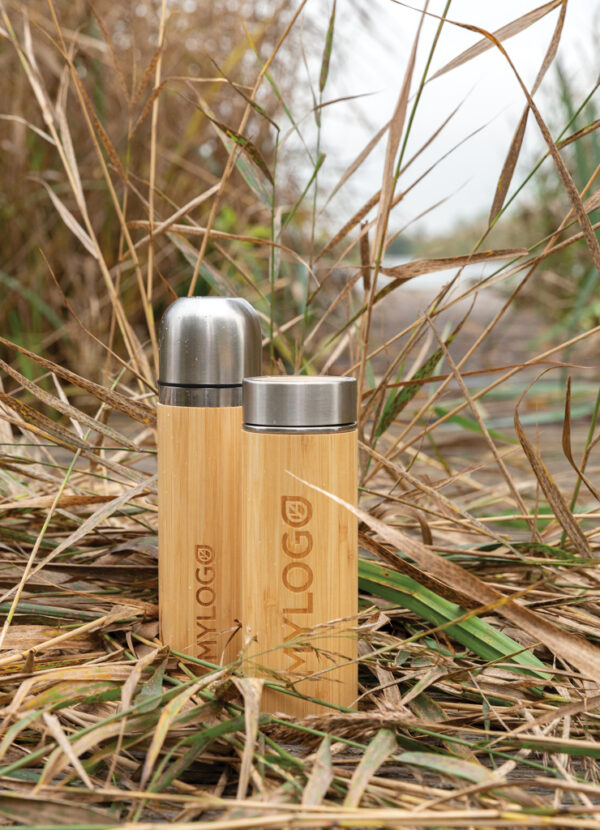 Bamboo vacuum travel flask - Travel Cups