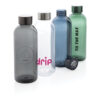 Leakproof water bottle with metallic lid - Transparent