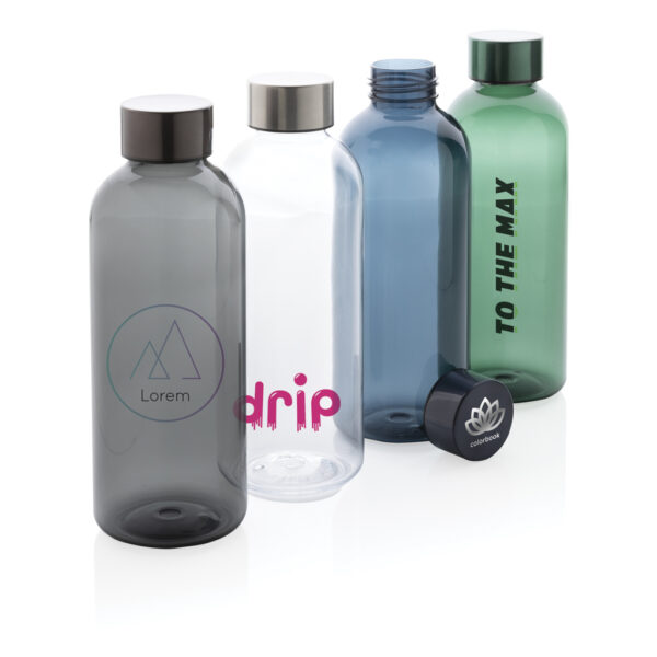 Leakproof water bottle with metallic lid - Transparent