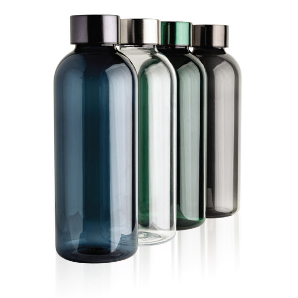 Leakproof water bottle with metallic lid - Transparent