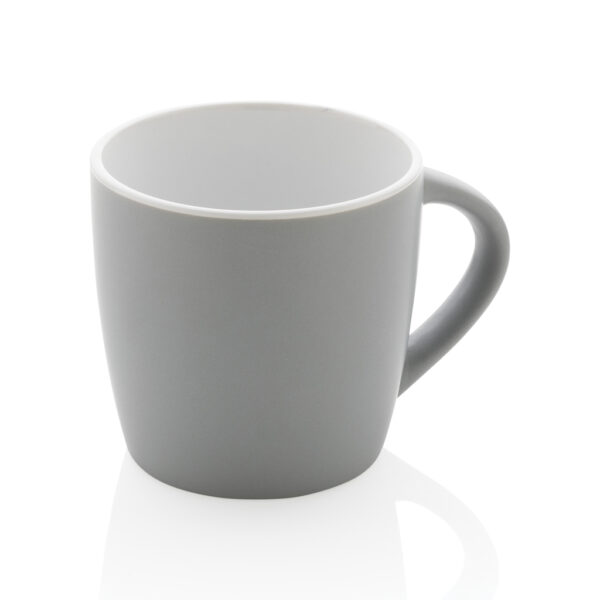 Ceramic mug with coloured inner 300ml - Grey