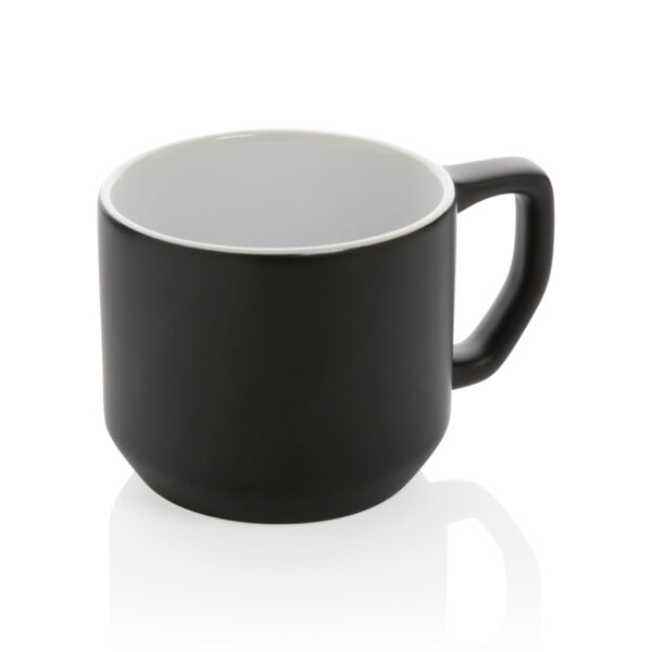 Ceramic modern mug 350ml - Black