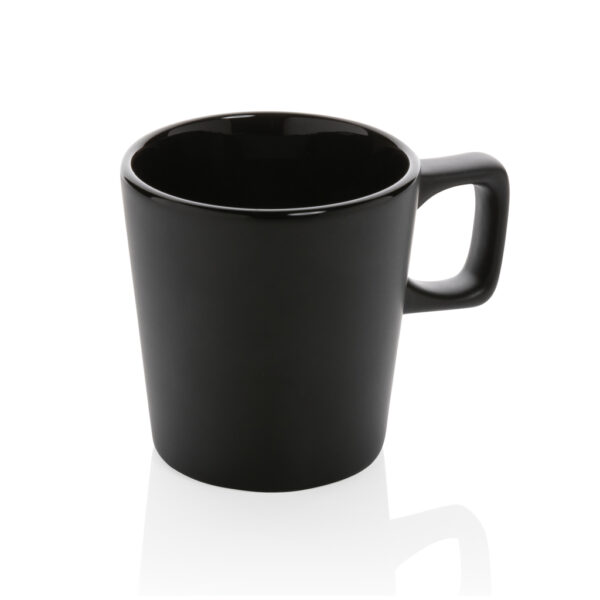 Ceramic modern coffee mug 300ml - Black