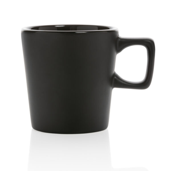 Ceramic modern coffee mug 300ml - Black