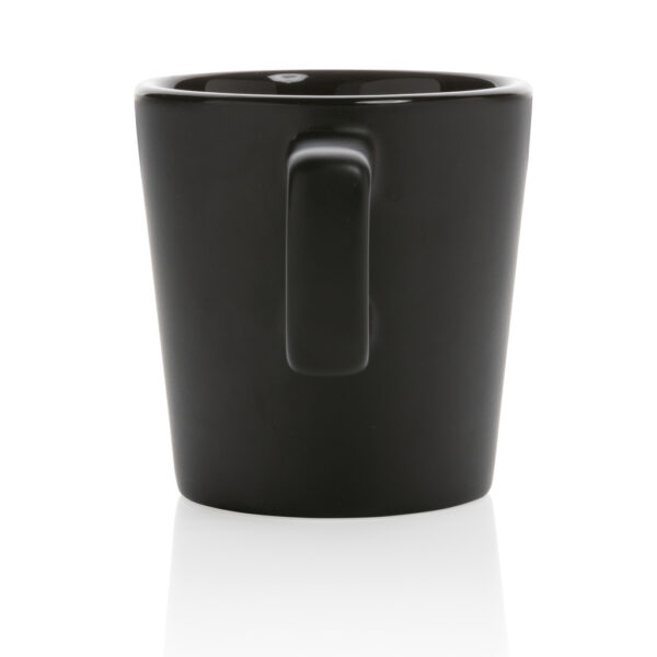 Ceramic modern coffee mug 300ml - Black