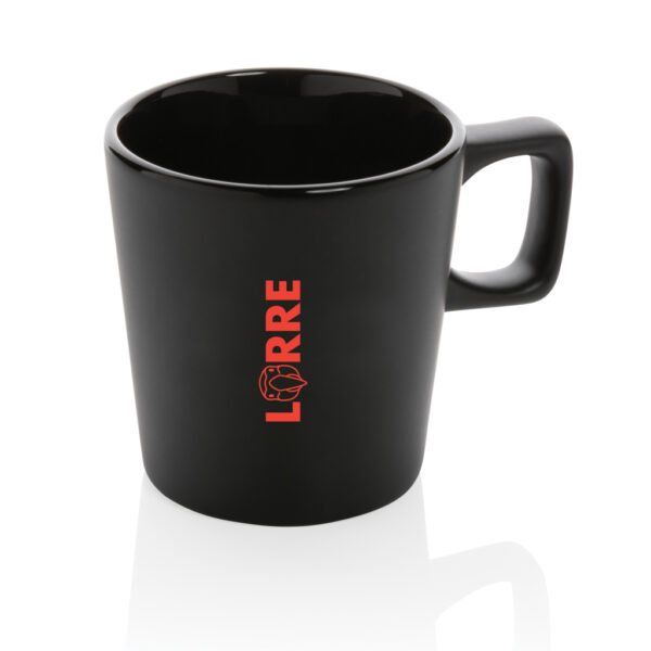 Ceramic modern coffee mug 300ml - Black