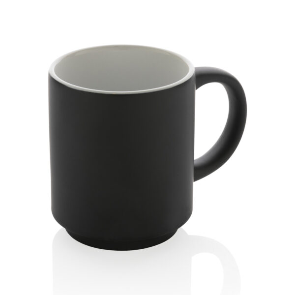 Ceramic stackable mug 180ml - Black