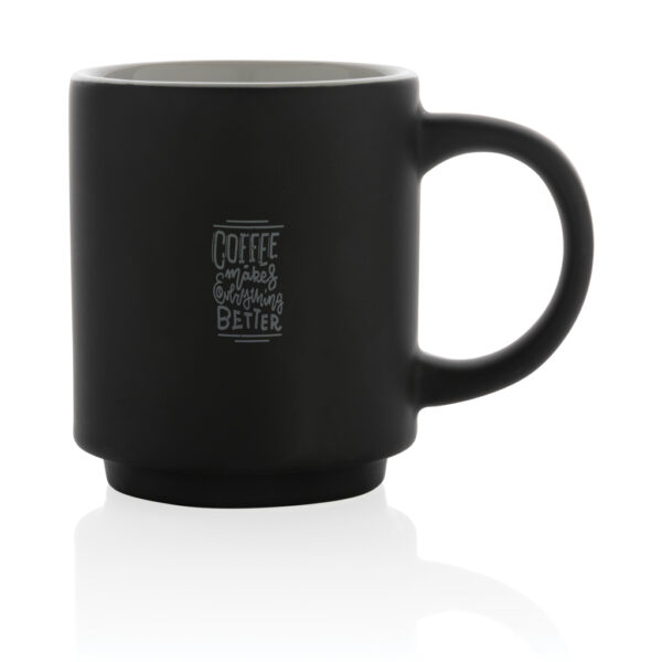 Ceramic stackable mug 180ml - Black