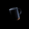 Ceramic mug with cork base 280ml - Black