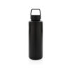 RCS certified recycled PP water bottle with handle - Black