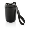 Cuppa RCS re-steel vacuum tumbler with lanyard - Black