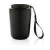 Cuppa RCS re-steel vacuum tumbler with lanyard - Black