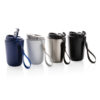 Cuppa RCS re-steel vacuum tumbler with lanyard - Black