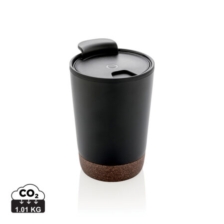 GRS RPP stainless steel cork coffee tumbler - Black