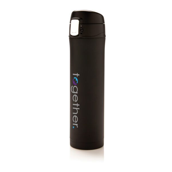 RCS Re-steel easy lock vacuum flask - Black