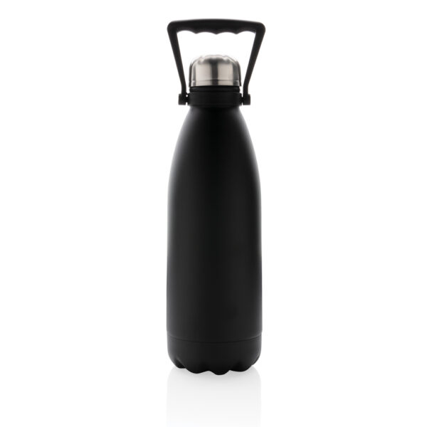 RCS Recycled stainless steel large vacuum bottle 1.5L - Black