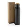 Gaia RCS certified recycled stainless steel vacuum bottle - Black