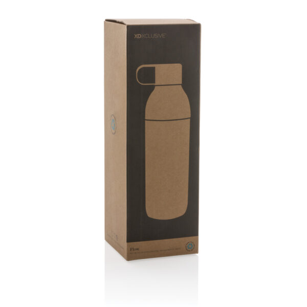 Flow RCS recycled stainless steel vacuum bottle - Black