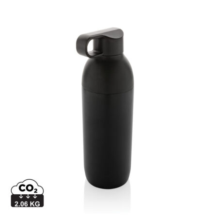 Flow RCS recycled stainless steel vacuum bottle - Black