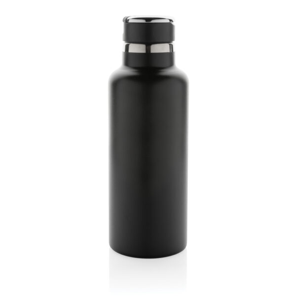 Hydro RCS recycled stainless steel vacuum bottle with spout - Black