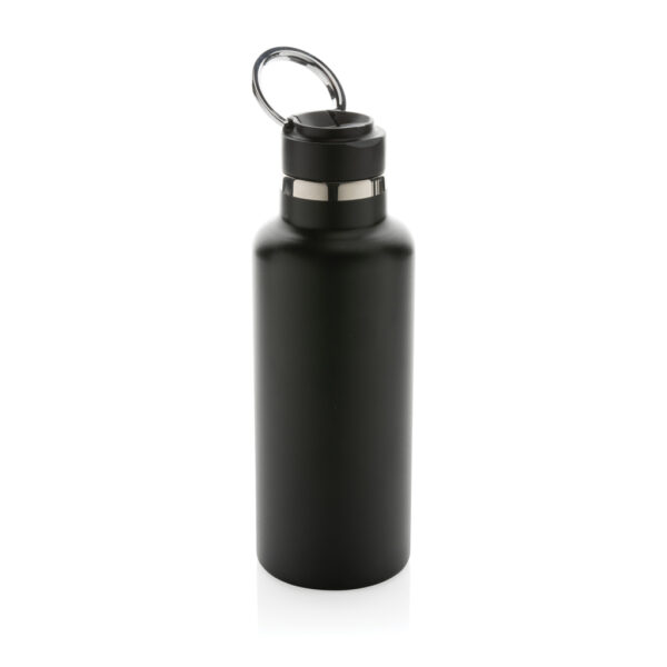 Hydro RCS recycled stainless steel vacuum bottle with spout - Black