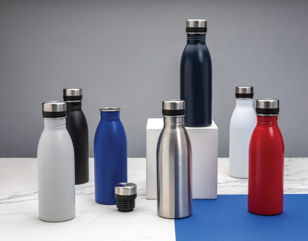 RCS Recycled stainless steel deluxe water bottle - Navy