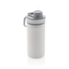 Vacuum stainless steel bottle with sports lid 550ml - White